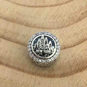 Pandora New York City Charm Travel Bead Pendant, S925 Silver Jewelry